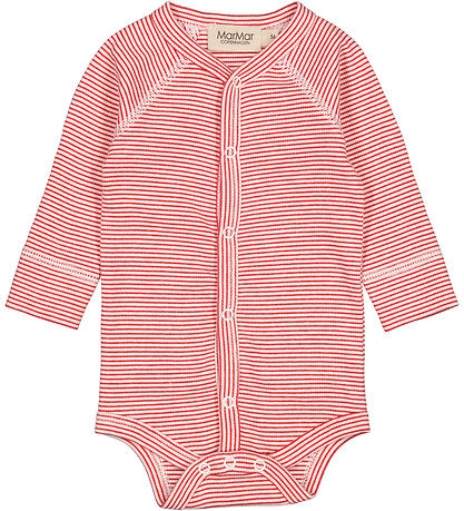 MarMar Bodysuit l/s - Rib - Modal - Bruno - Red Stripe