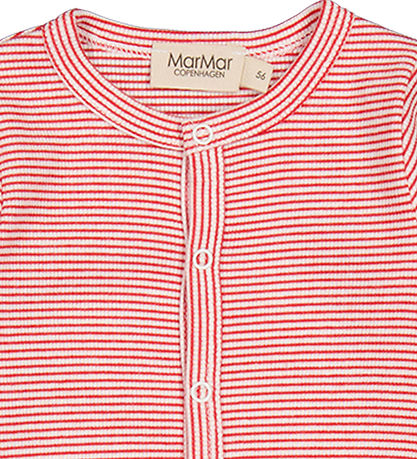 MarMar Jumpsuit - Rib - Modal - Rukana - Red Stripe