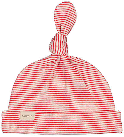 MarMar Beanie - Rib - Modal - Aiki - Red Stripe