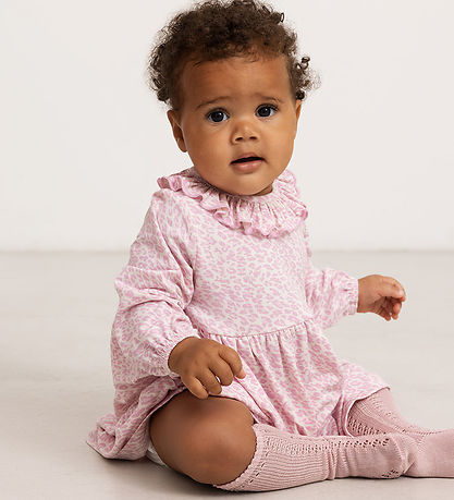 MarMar Dress - Viscose - Diora Frill - Pink Leo