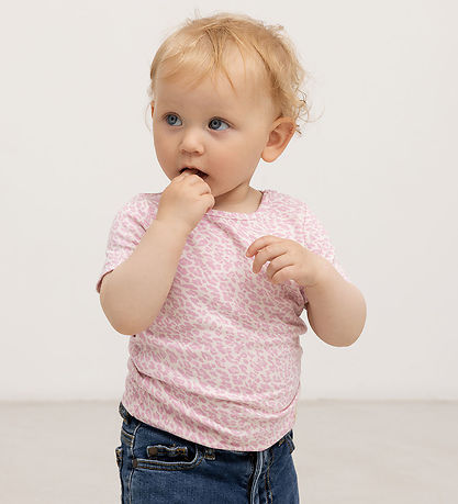 MarMar Stuttermabolur - Viscose - Leo - Pink Leo