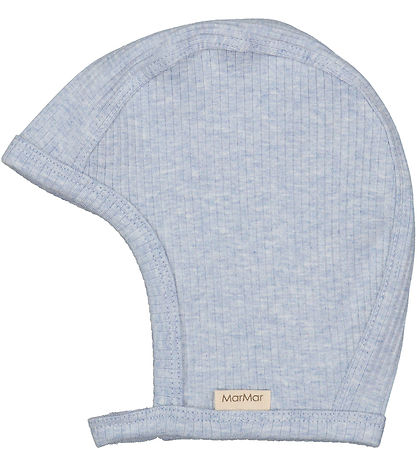 MarMar Baby Hat - Rib - Modal - Hoody - Fresh Air Melange