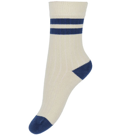 Minipop Socks - Rib - Bamboo - 3-Pack - Cobalt Mix