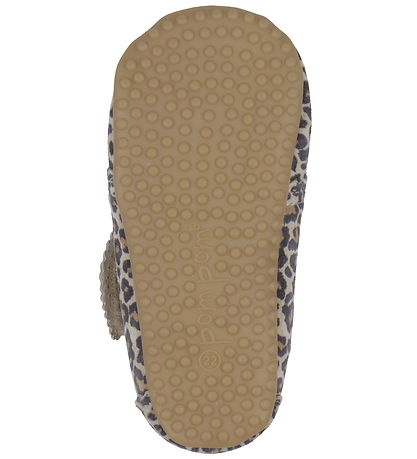 Pom Pom Soft Sole Leather Shoes - Beginners Velcro Scallops - Mi