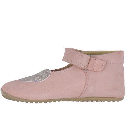 Pom Pom Slippers - Beginners Ballerina Heart - Dusty Rose