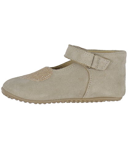 Pom Pom Slippers - Beginners Ballerina Heart - Light Camel