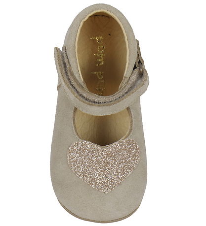 Pom Pom Slippers - Beginners Ballerina Heart - Light Camel