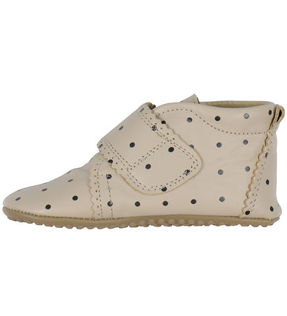 Pom Pom Soft Sole Leather Shoes - Beginners Velcro Scallops - Do