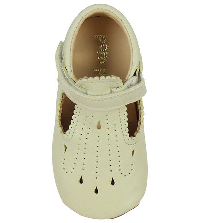 Pom Pom Ballerina Inneskor - T-bar - Soft Lemon
