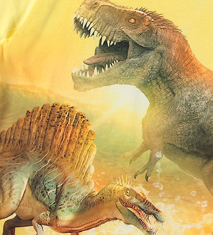 Molo Stuttermabolur - Bleikur - Sunny Dinos