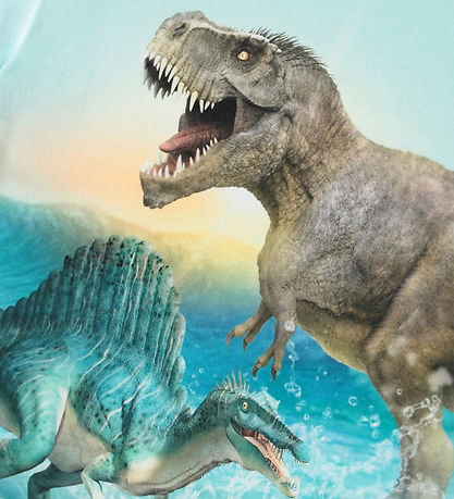Molo Stuttermabolur - Bleikur - Dino Splash