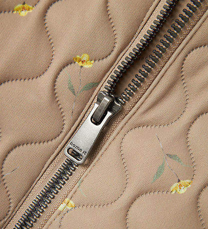 Name It Thermokleidung - NmfMond - Quilt - Light Taupe/Flower