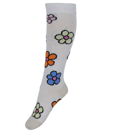 Melton Kniestrümpfe - Flower - Snow White