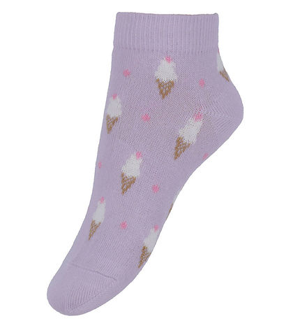 Melton Sokken - 3-pack - Ice Cream - Cloud Lilac
