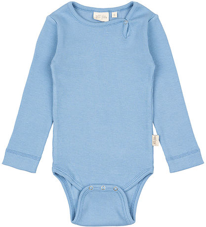 Petit Piao Samfella l/e - Rib - Modal - Allure Blue