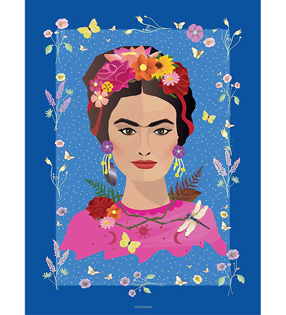Vissevasse Veggspjald - 50x70 cm - Frida Kahlo