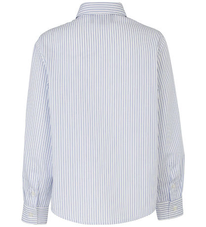 Chemise Emporio Armani - Blanc/Bleu à Rayures