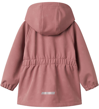 Name It Softshell Jacket w. Fleece - NmfAlfa08 - Burlwood w. Mag