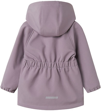 Name It Softshell Jacket w. Fleece - NmfAlfa08 - Gray Ridge w. M