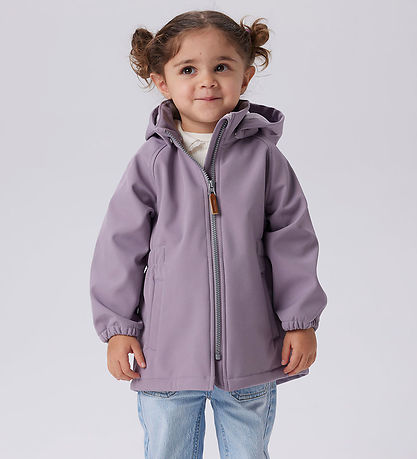 Name It Softshell Jacket w. Fleece - NmfAlfa08 - Gray Ridge w. M
