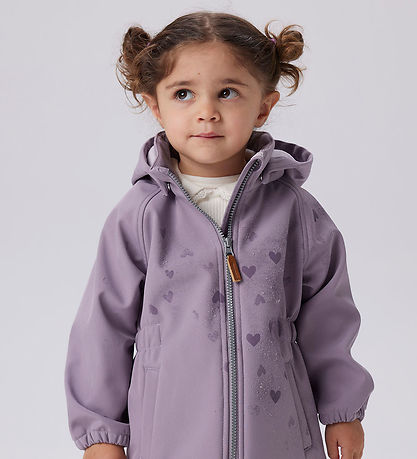 Name It Softshell Jacket w. Fleece - NmfAlfa08 - Gray Ridge w. M