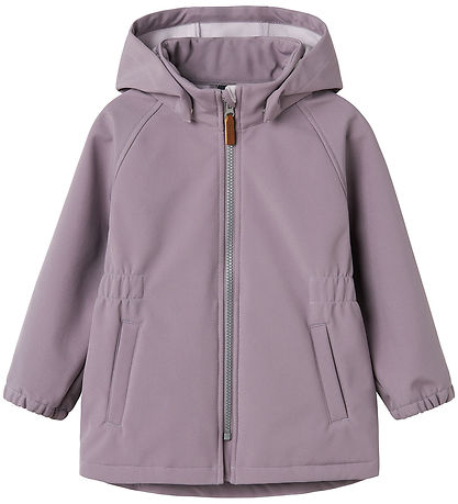 Name It Softshell Jacket w. Fleece - NmfAlfa08 - Gray Ridge w. M