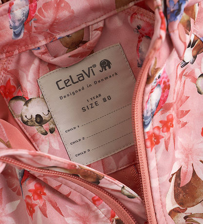 CeLaVi Softshell Suit - Peach Blossom w. Print