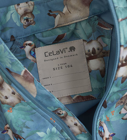 CeLaVi Softshell Jacket - Blue Heaven w. Print