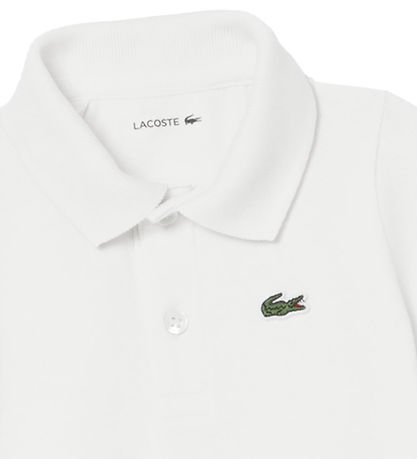 Lacoste Bodysuit s/s - Piqué - White w. Logo