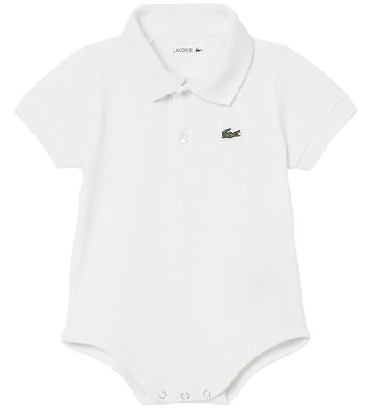 Lacoste Bodysuit s/s - Piqué - White w. Logo