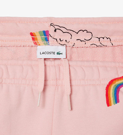 Lacoste Sweat Shorts - Pink w. Rainbows