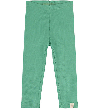 Petit Piao Leggings - Rib - Modal - Green Fichte