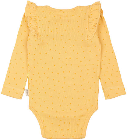 Petit Piao Samfella l/e - Rib - Modal - Yellow Sun