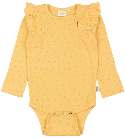 Petit Piao Samfella l/e - Rib - Modal - Yellow Sun