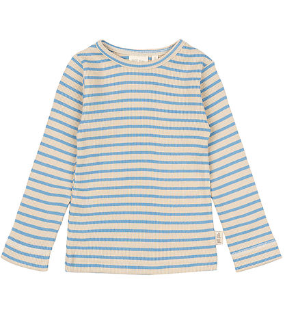 Petit Piao Blússa - Rib - Modal - Allure Blue/Dark Off White