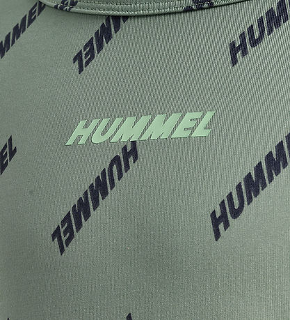 Hummel Bluse - HmlSilje - Iceberg Green m. Print