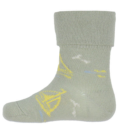 MP Socks - Babus - Karl - Desert Sage w. Yellow