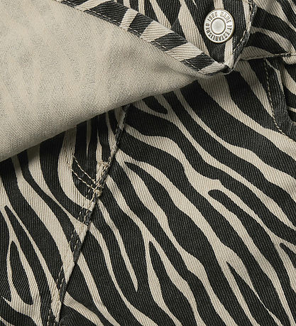 Name It Denimshorts - NfkZebra - Cement/Black Zebra