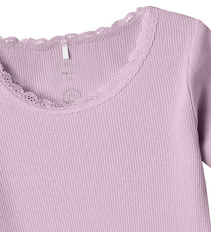 Name It Bodysuit s/s - Rib - Noos - NbfKab - Winsome Orchid