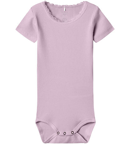 Name It Bodysuit s/s - Rib - Noos - NbfKab - Winsome Orchid