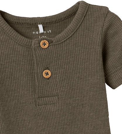 Name It Bodysuit s/s - Noos - NbmKab - Bungee Cord/Melange