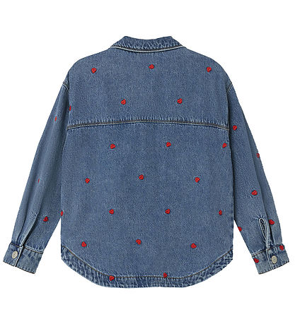 Name It Denim Jacket - NkfMandy - Medium+ Blue Denim/Heart