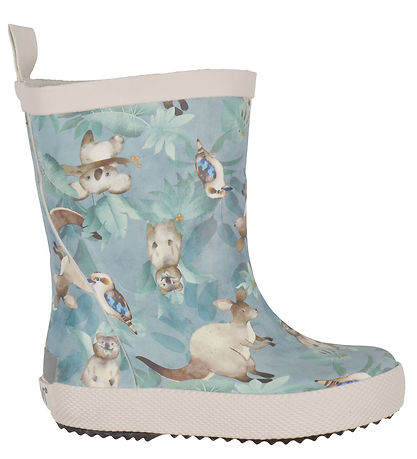 CeLaVi Rubber Boots - Blue Heaven w. Print
