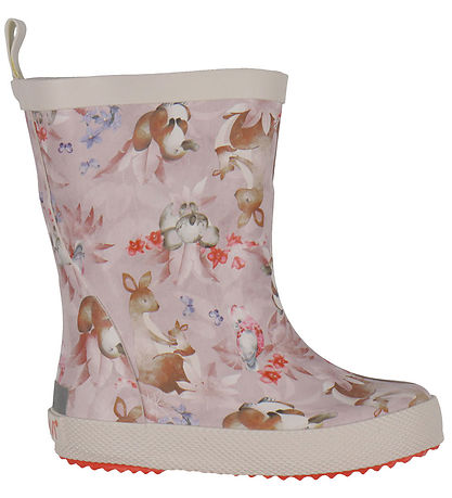 CeLaVi Rubber Boots - Peach Blossom w. Print