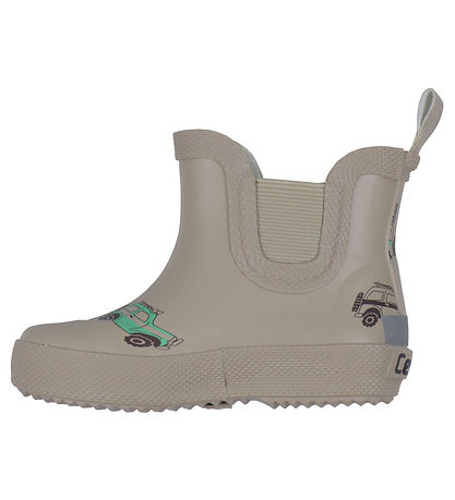 CeLaVi Rubber Boots - Cards - White Pepper w. Cars