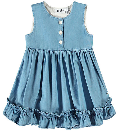 Molo Dress - Denim - Calvina - Sky Indigo