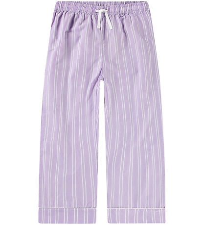Molo Trousers - Alfrida - Purple Rail Stripe