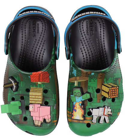 Crocs Sandalar M. Ljós - Classic Clog K - Blátt/Svart M. Minecra