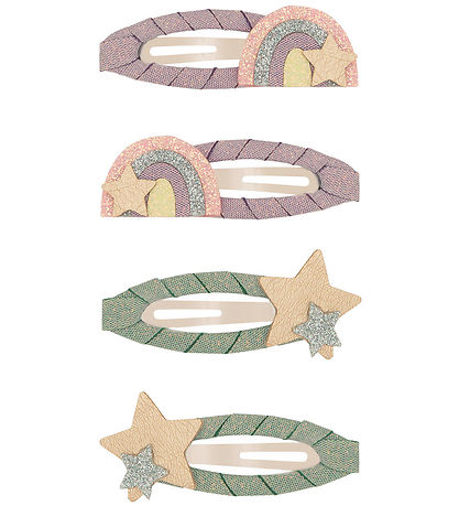 Mimi & Lula Hårspännen - 4-pack - 5 cm - Over The Rainbow Dreaml