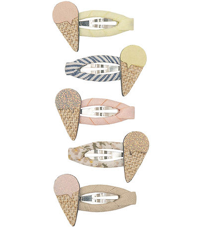 Mimi & Lula Hair Clips - 5-Pack - 4 cm - Ice Cream Amalfi